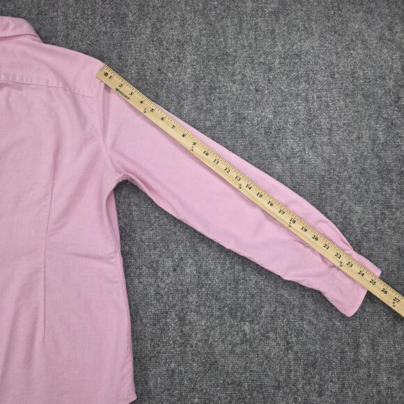 Ralph Lauren Polo Shirt Mens XL Slim Fit Pink Button Down Long Sleeve Oxford - Picture 8 of 16